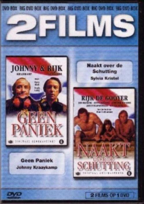 Johnny & rijk GEEN PANIEK-NAAKT OVER DE SCHUTTING-2 FILMS**, Cd's en Dvd's, Dvd's | Komedie, Zo goed als nieuw, Ophalen of Verzenden