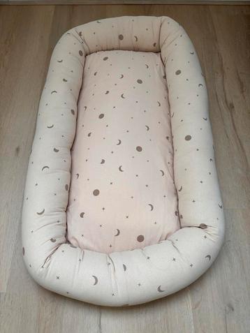 Babynestje Katoen - Afritsbaar & Wasbaar - Lichtbruin beschikbaar voor biedingen