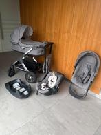 Stokke Trailz Grey, zeer complete set en iso-fix, Gebruikt, Verstelbare duwstang, Combiwagen, Ophalen