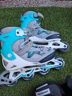Skeelers verstelbare maten. 35/38 + knie en elleboogbescherm, Ophalen of Verzenden, Zo goed als nieuw, Inline skates 4 wielen