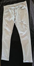 "DSQUARED2" Lichtgrijze jeans met gehavende details. Mt.48, Dsquared2, Ophalen of Verzenden, Zo goed als nieuw, W33 - W34 (confectie 48/50)