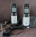 ZGAN! Panasonic telefoons, met 2 opaadstations., Ophalen of Verzenden, 2 handsets, Zo goed als nieuw