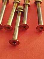 18 st Messing bout plat verzonken kop m6x50/20 kotter, Verzenden, Nieuw, 250 cm of meer, Balken