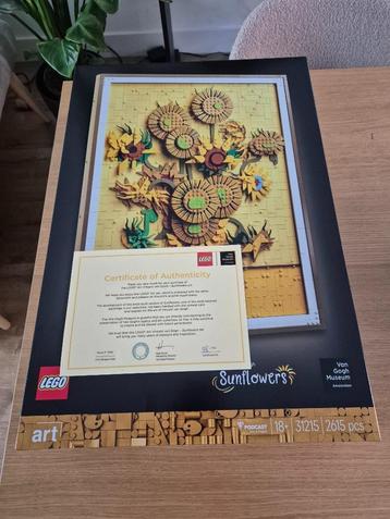 LEGO ART x Van Gogh Sunflowers (+ certificaat #98) beschikbaar voor biedingen