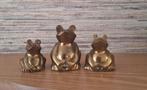 Prachtige vintage set kikkers van messing., Ophalen of Verzenden, Huis en Inrichting