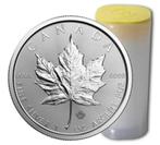 25 stuks 1 ounce maple leaf in originele tube, Ophalen of Verzenden, Zilver