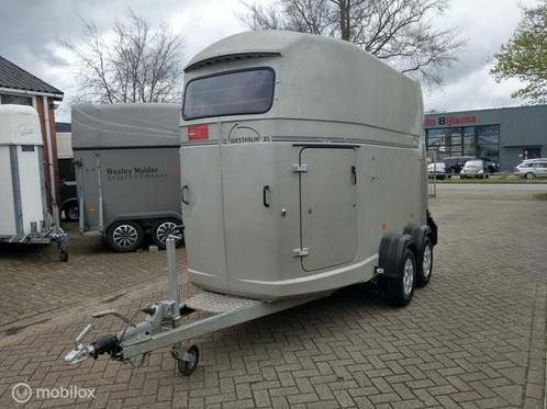 Mooie nette polyester Bockmann XL 2 paards met zadelkamer., Dieren en Toebehoren, Paarden en Pony's | Trailers en Aanhangwagens