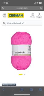 Zeeman Supersoft Garen - Roze, Ophalen of Verzenden, Zo goed als nieuw, Breien of Haken, Wol of Garen