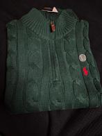 Ralph Lauren Groene Kabel Rits Trui, Ophalen of Verzenden, Nieuw, Groen