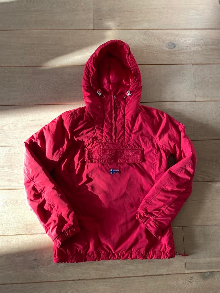 Rode Napapijri jas (maat S), Ophalen of Verzenden, Zo goed als nieuw, Maat 38/40 (M), Jack