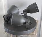 Hektar plafondspot Ikea- 3 spots-dark grey, Huis en Inrichting, Lampen | Spots, Halogeen, Gebruikt, Metaal of Aluminium, Ophalen of Verzenden