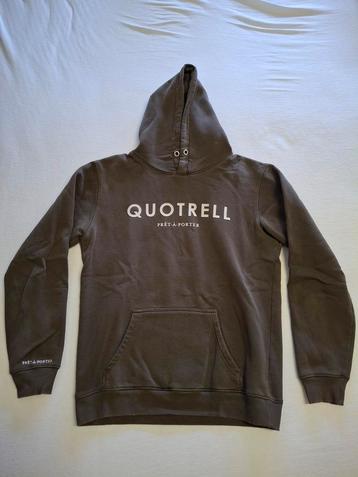 Khaki/legergroene Quotrell hoodie, maat S beschikbaar voor biedingen