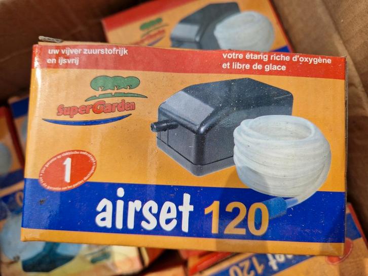 Vijver beluchtingset  Airset 120, Tuin en Terras, Vijver-toebehoren, Nieuw, Overige typen, Ophalen of Verzenden