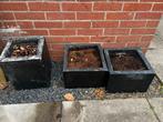 3 natuursteen stenen tuin/terras plantenbakken, Tuin en Terras, Bloembakken en Plantenbakken, Ophalen, Steen, Minder dan 30 cm
