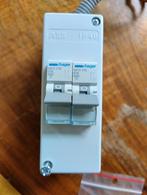 2x Hager installatieautomaat 1-polig+nul 16A B-kar (MKS516), Doe-het-zelf en Verbouw, Elektra en Kabels, Ophalen of Verzenden
