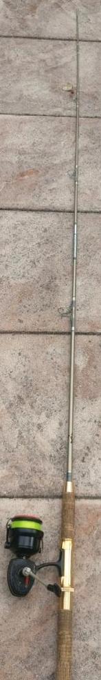 Vishengel met vismolen BAM400 spinning reel strand zeemolen., Ophalen, Gebruikt, Molen