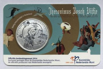 016 COINCARD 5 EURO JHERONIMUS BOSCH VIJFJE *UNC* beschikbaar voor biedingen