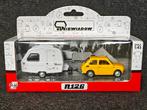 Fiat 126 p + caravan n126 1:43 nieuw, Ophalen of Verzenden, Zo goed als nieuw, Auto, Overige merken