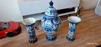 Kaststel delfts blauw en chinese pot, Ophalen of Verzenden