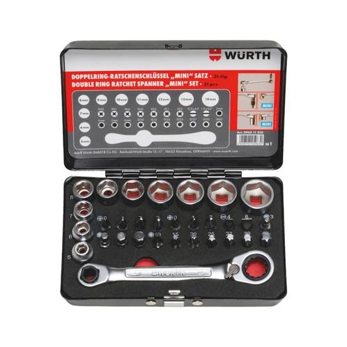 Assortiment mini-ratelsleutels met dubbele ringsleutels €50,, Auto diversen, Autogereedschap, Nieuw, Ophalen of Verzenden