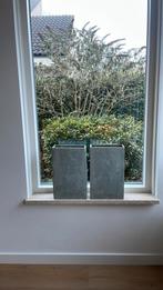 Hoge smalle bloempotten 4 stuks, Ophalen, Minder dan 60 cm, Zo goed als nieuw, Overige vormen