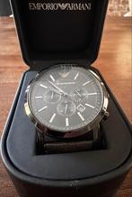 Armani horloge (gebruikt, kapotte band), Sieraden, Tassen en Uiterlijk, Horloges | Heren, Overige merken, Staal, Verzenden, Polshorloge
