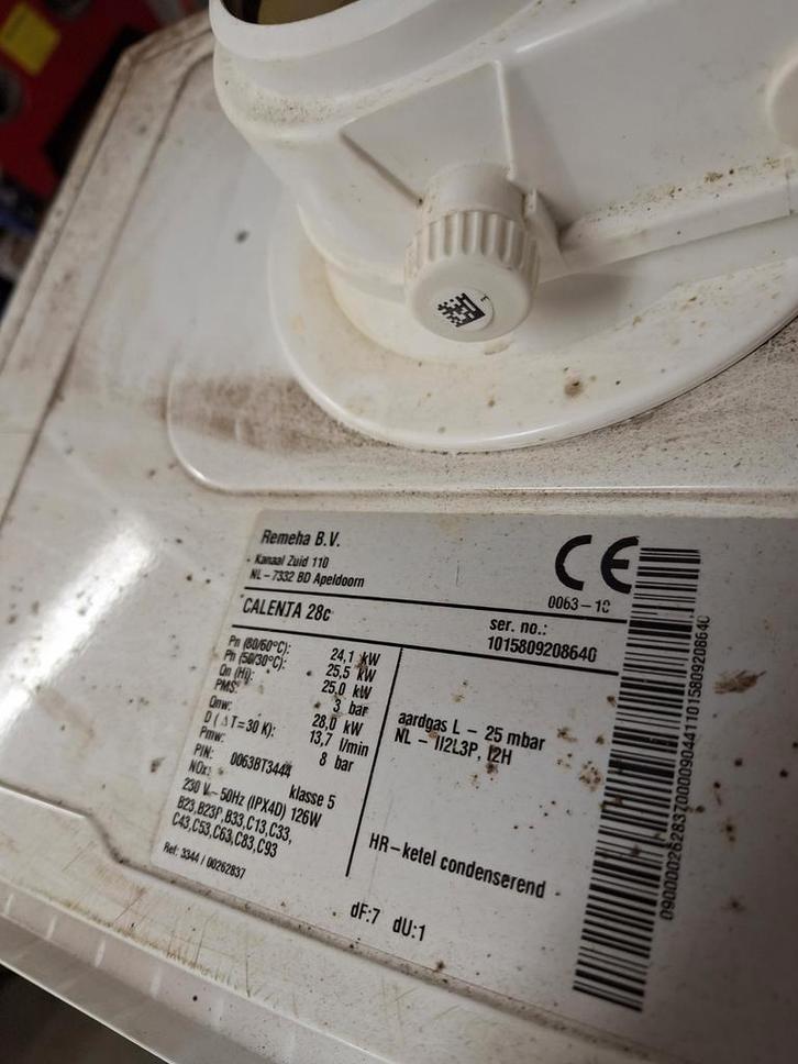 Remeha Calenta 28c CV Ketel - Voor Onderdelen, Doe-het-zelf en Verbouw, Verwarming en Radiatoren, Gebruikt, Cv-ketel of Combi-ketel