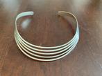 Zilveren halsband, z.g "Choker", Sieraden, Tassen en Uiterlijk, Kettingen, Ophalen of Verzenden, Zo goed als nieuw, Zilver, Zilver