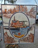 Glas in lood raamhanger Maassluis stoomboot de Furie, Antiek en Kunst, Antiek | Glas en Kristal, Ophalen of Verzenden