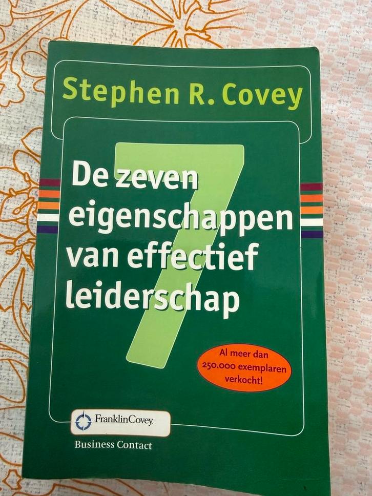 De zeven eigenschappen van effectief leiderschap, Boeken, Advies, Hulp en Training, Zo goed als nieuw, Ophalen of Verzenden