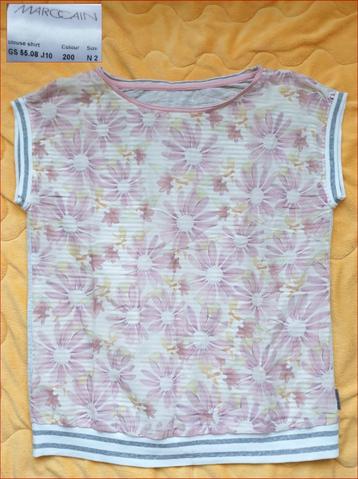 MARCCAIN Sports lichtgrijze/roze T-shirt maat 2 (36/38) beschikbaar voor biedingen