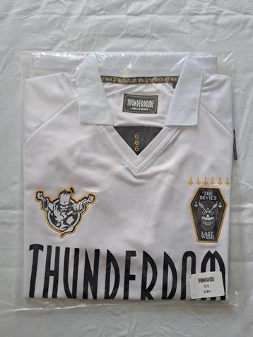 Thunderdome 666 voetbal shirt wit M beschikbaar voor biedingen