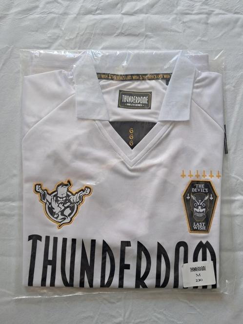 Thunderdome 666 voetbal shirt wit M, Kleding | Heren, T-shirts, Nieuw, Wit, Ophalen of Verzenden