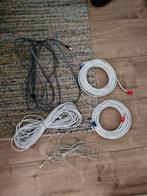 Nieuwe Goeie Ethernet Kabels waarvan 1Grijze en platte Kabel, Ophalen of Verzenden, Zo goed als nieuw, Minder dan 2 meter, Overige kabels