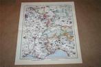 Originele oude kaart Militair Oostgrens Frankrijk 1905!!, Boeken, Atlassen en Landkaarten, Gelezen, Frankrijk, Ophalen of Verzenden