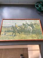 Paarden jacht prent, Antiek en Kunst, Kunst | Schilderijen | Klassiek, Ophalen of Verzenden