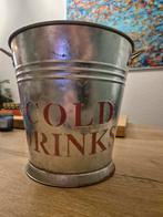 Metalen Emmer - Cold Drinks, Ophalen of Verzenden, Metaal, Minder dan 25 cm