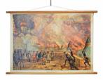 schoolplaat  Brand van Moskou, Antiek en Kunst, Antiek | Schoolplaten, Ophalen, Geschiedenis