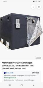 Grote Mammoth Kweektent met 9 Lampen, Ophalen of Verzenden, Gebruikt, Kweektent
