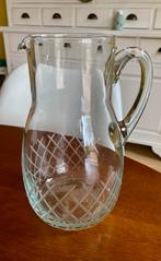 Vintage glazen waterkan, Antiek en Kunst, Antiek | Glas en Kristal, Ophalen of Verzenden