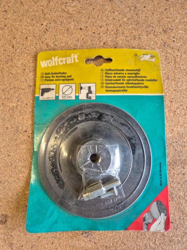 Wolfcraft Schuurzool 125mm - Nieuw, Auto-onderdelen, Klein materiaal, Universele onderdelen, Nieuw, Ophalen of Verzenden