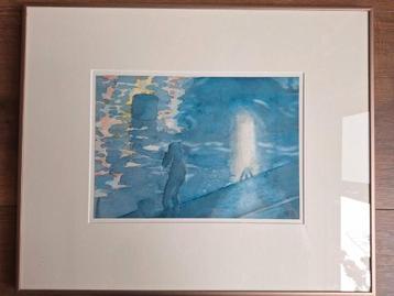 Aquarel Sjoerd Bakker  beschikbaar voor biedingen
