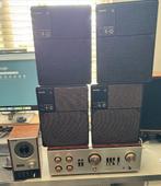 mooie set retro apparatuur, Audio, Tv en Foto, Luidsprekers, Gebruikt, Minder dan 60 watt, Front, Rear of Stereo speakers, Ophalen