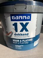 GAMMA latex 1x dekkend muur & plafond RAL 9010 gebroken wit, Nieuw, Verf, Ophalen of Verzenden, Wit
