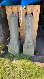Grote achthoekige sierpalen 2 stuks, Tuin en Terras, Ophalen, Gebruikt, IJzer