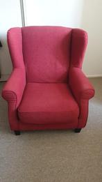 Fauteuil rood, Ophalen, Gebruikt, 75 tot 100 cm, Stof