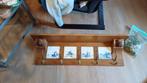 Eikenhouten kapstop met koperen hangers, Huis en Inrichting, Woonaccessoires | Kapstokken, Wandkapstok, 100 tot 150 cm, Ophalen of Verzenden