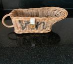 Wijnmandje en groot rustic rattan bord Rivièra Maison, Ophalen, Zo goed als nieuw, Riet