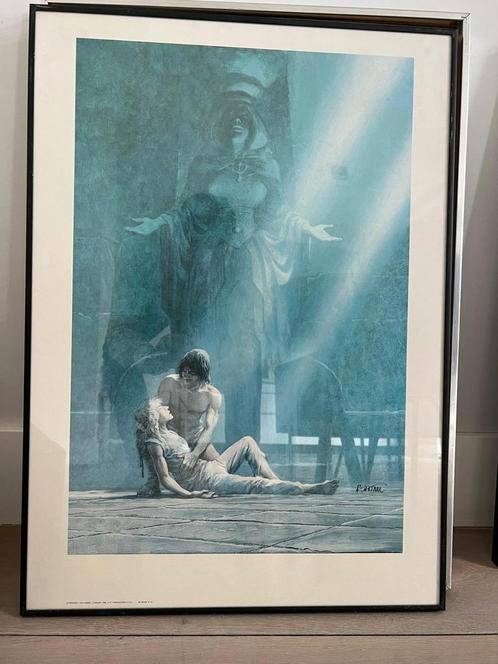 Thorgal, de stad van de verloren God, Verzamelen, Posters, Zo goed als nieuw, Overige onderwerpen, Rechthoekig Staand, Met lijst