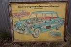 Oude vintage les poster van Robert Bosch, Stuttgart 1950s, Ophalen, Gebruikt, Sport, Met lijst
